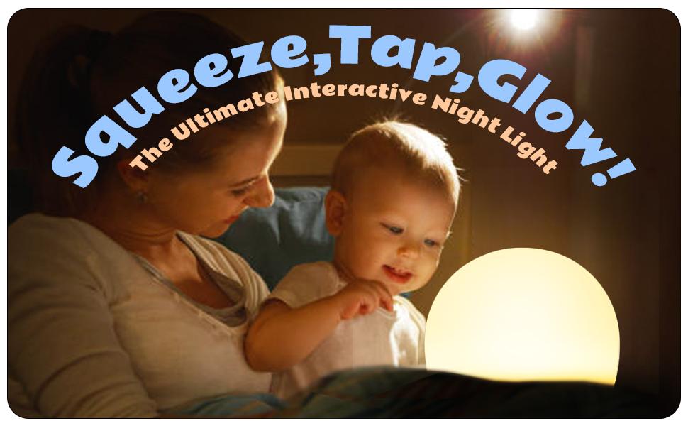 Wattbubble Squishy Egg Night Light Pro for Kids, Soft Egg Light with 29 Colors, Interactive Tap Light Stress Relief, Fidgets Toys, 5 Levels Brightness, Auto-dim in 30 Minutes, BPA-Free Silicone, LED Sensory Light Ball, 2026 New Year Gifts for Kids