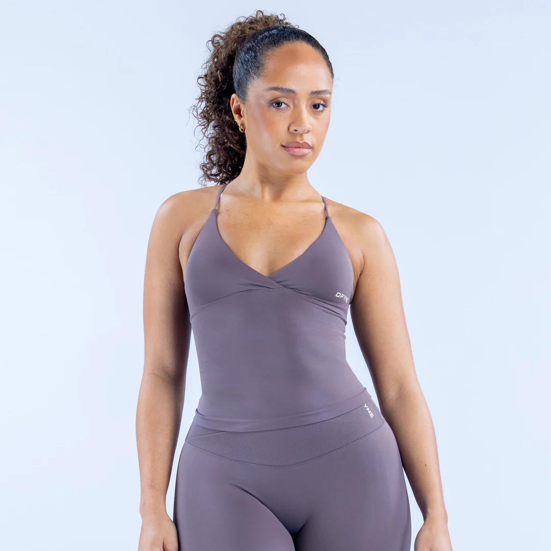 Dfyne Vision Twist Front Longline Top Outdoor Sports, Fitness Cycling, Rock Climbing, Aerobic exercise