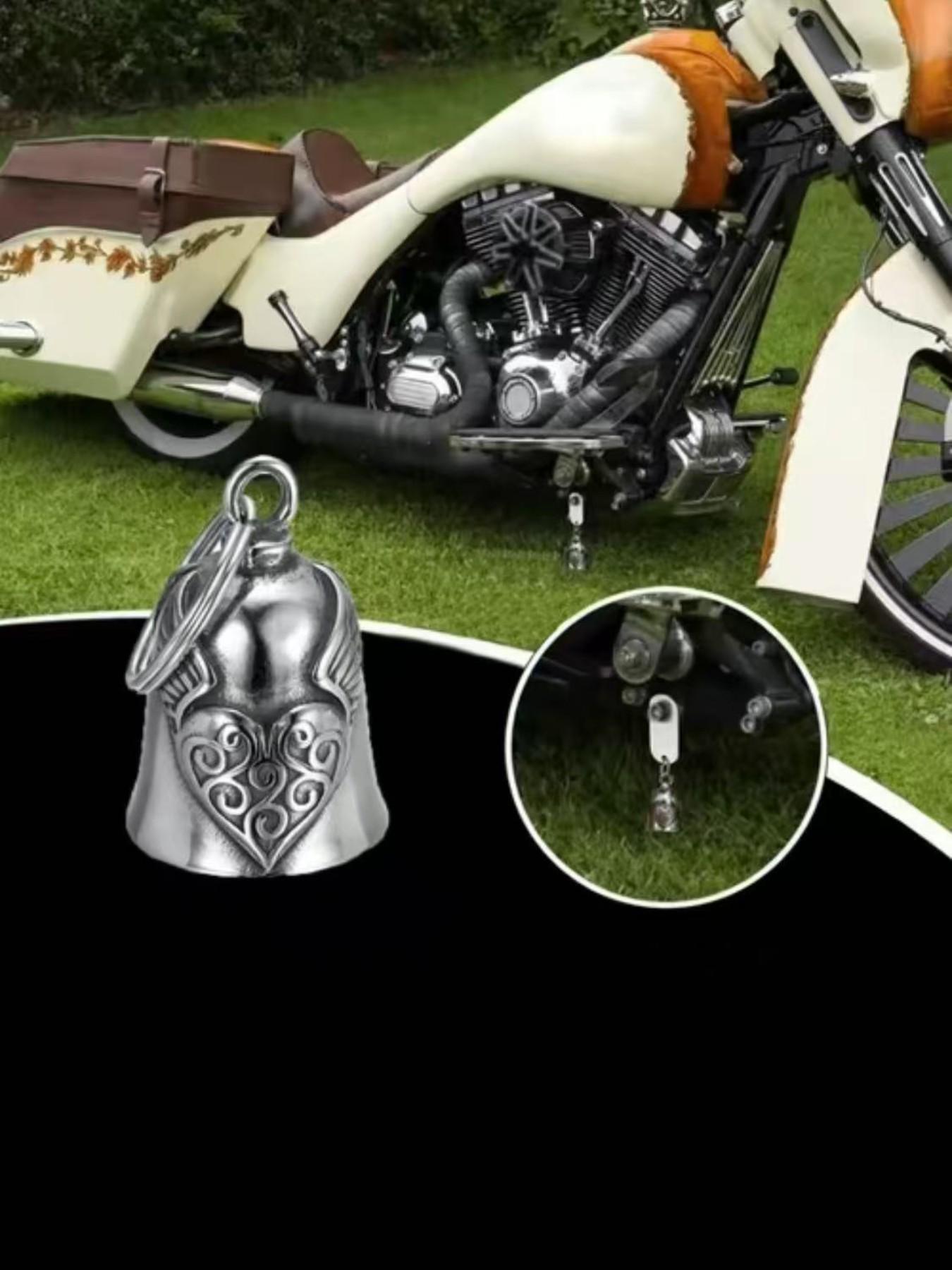 Heart Wings Bell, Christmas/halloween Bell, Motorcycle Bell/keychain, Unisex, Lucky Riding Bell, Motorcycle Accessories