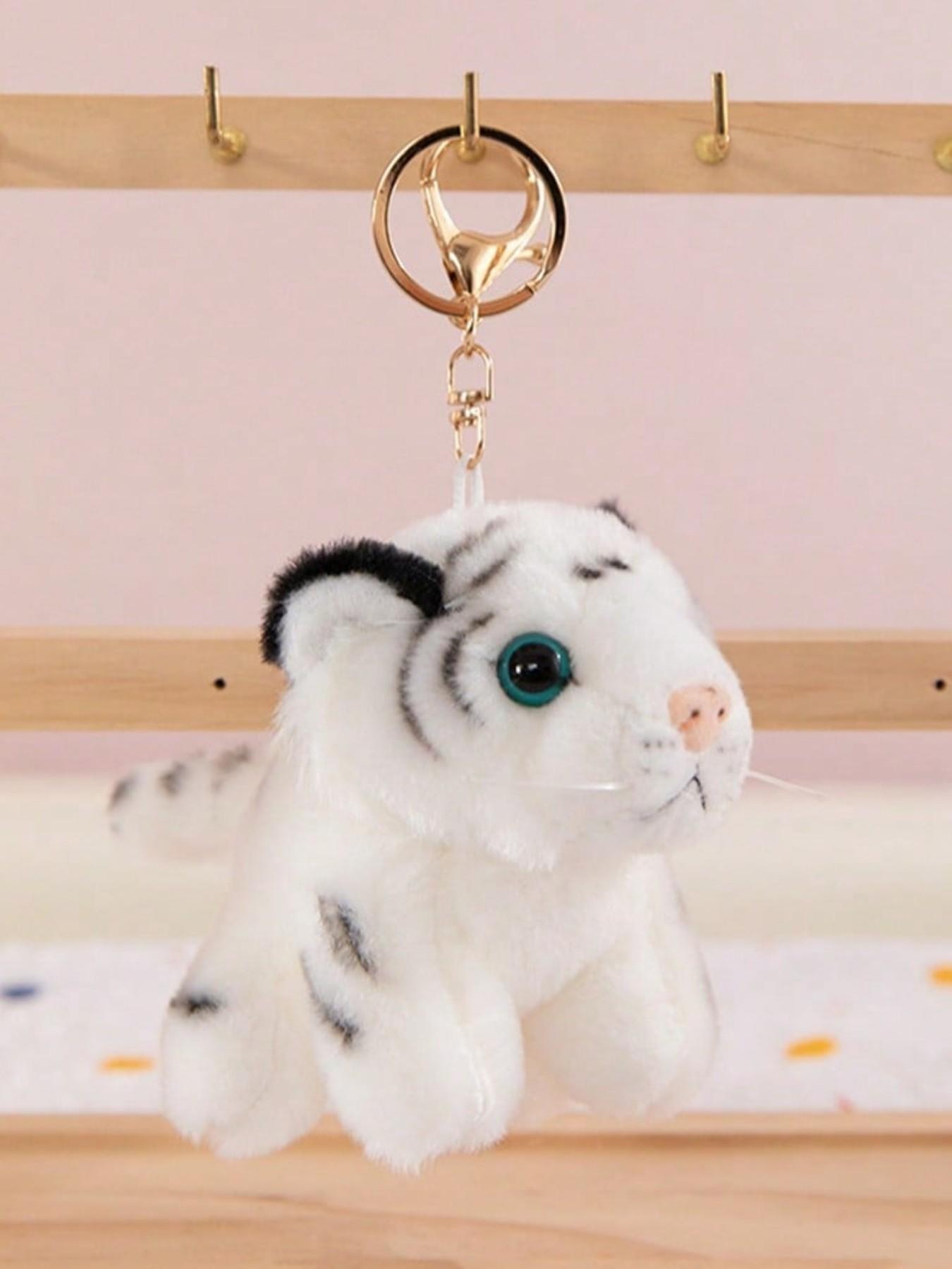 Cute Tiger Keychain, Reusable Animal Figurine, Perfect Gift for Kids, Ideal for Bags & Cars, Festive Present Option