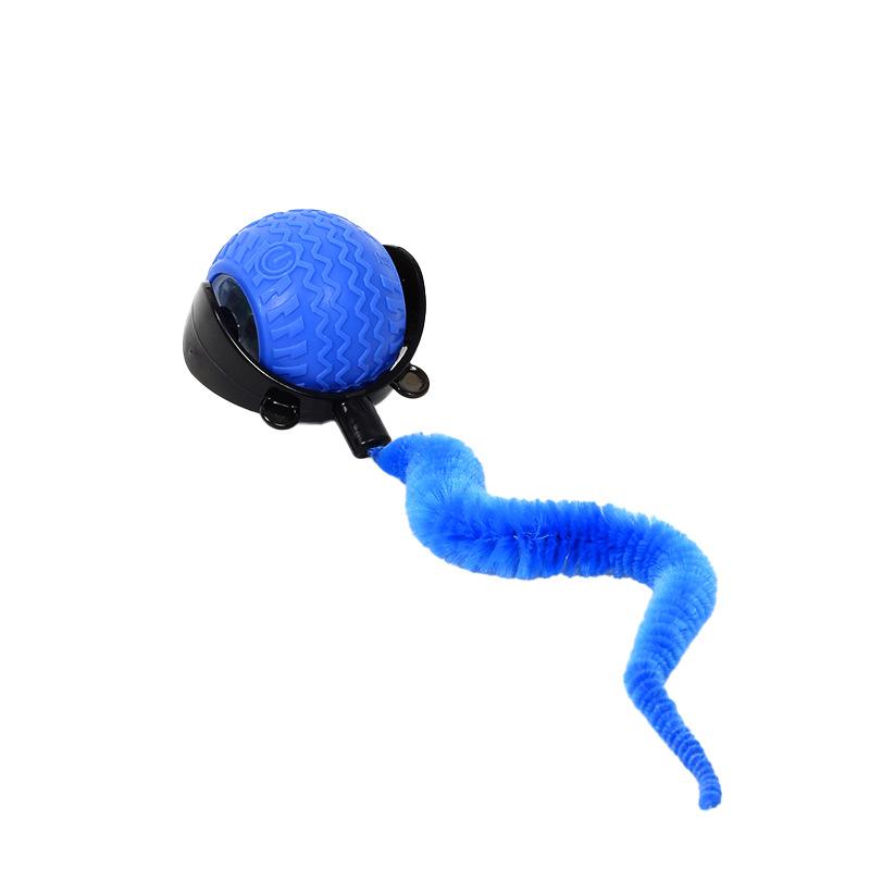 Interactive Cat Toy Ball, Automatic Interactive Pet Toy with Tail, Rechargeable Dual Speed Design for Indoor Cats, Small/medium/large Sizes，Activated with Bird Sound, Tail, Obstacle Avoidance, and Puzzle Features for Indoor Cats | Stimulates Hunting Insti