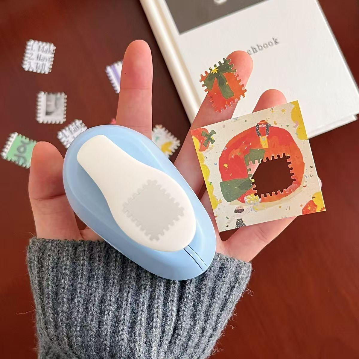 Handheld Stamp Shape Puncher, Essential for Scrapbooking & Card Making, Ideal Craft Tool for DIY Projects, Perfect for Creative Activities