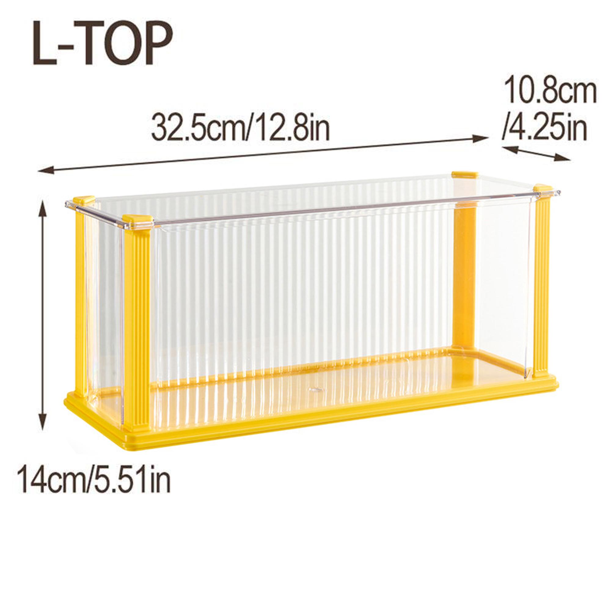 Desktop Storage Box Display Case, Roman Column Style, Stackable, Transparent, Dustproof Moisture-Proof, Doll Figure Collection Showcase, Clear Stackable