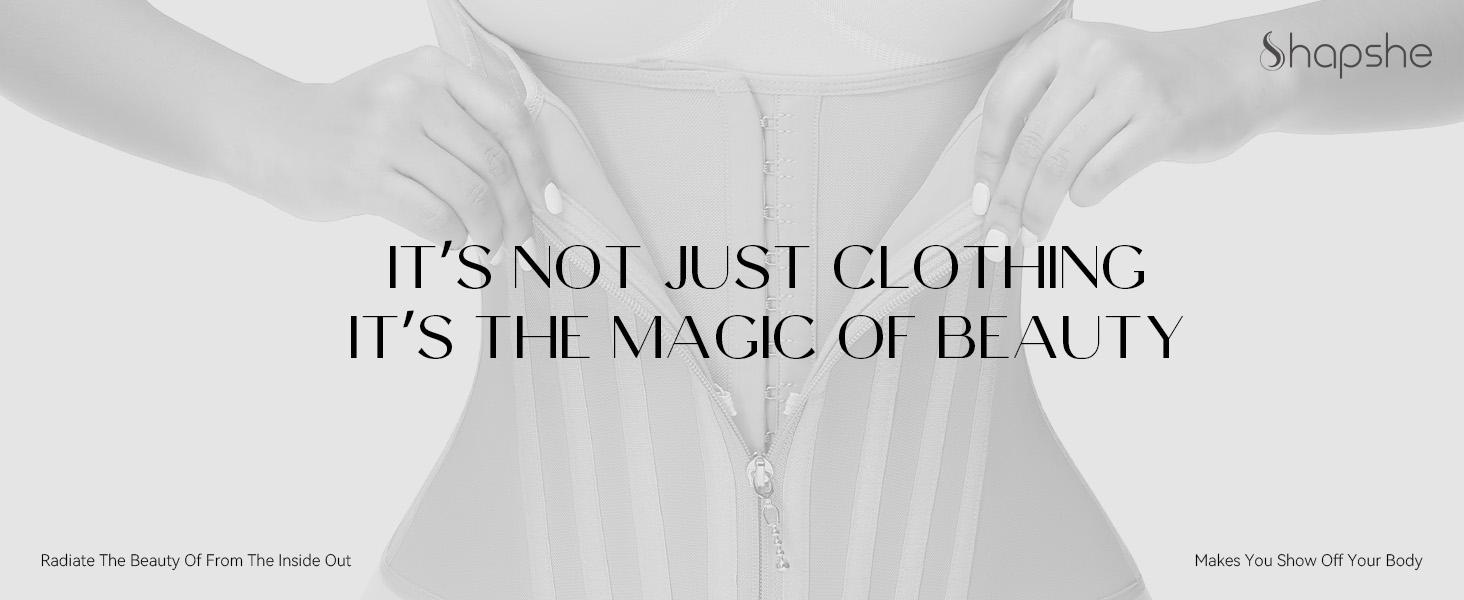 SHAPSHE Waist Shapewear for Women Tummy Control Waist Trainer Corset Sport Workout Belly Band Gym