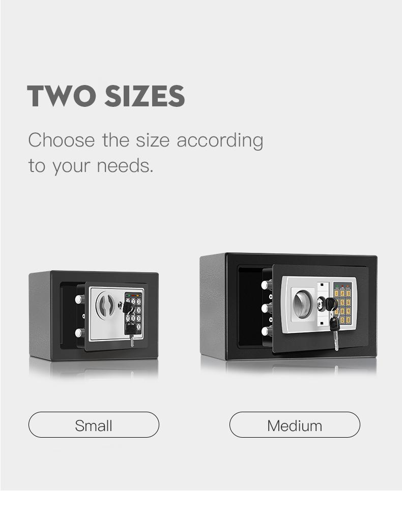 Electronic password Security Box， college dorm saferroomhome ，safe,storage,box office savings, anti-theft safes Mechanical safe box for money key lockbox safebox ——No batteries were provided