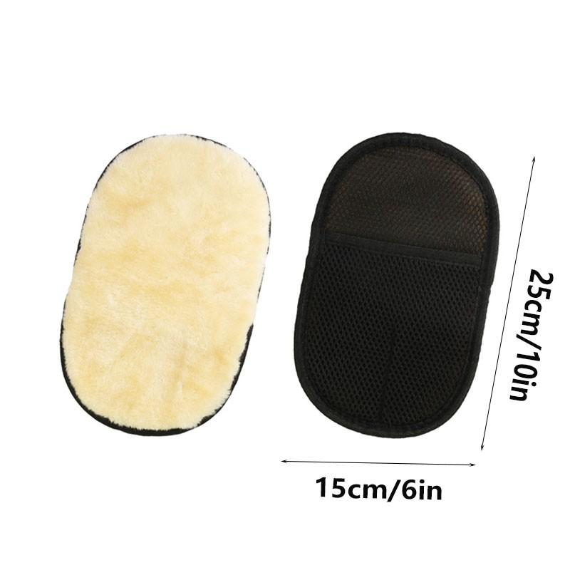 Car Cleaning Woolen Glove, Thickened Single Side, Imported Bear Paw Cloth, Home Cleaning Gloves, Dusting Cloth, Mimic Wool Gloves