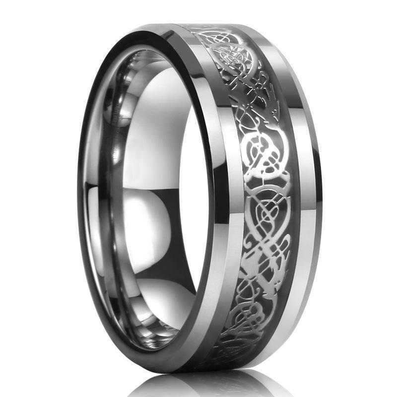 Stainless Steel Black Heart Couple Ring Set, Versatile Finger Jewelry for European and American Couples Daily Outfit Matching Accessory