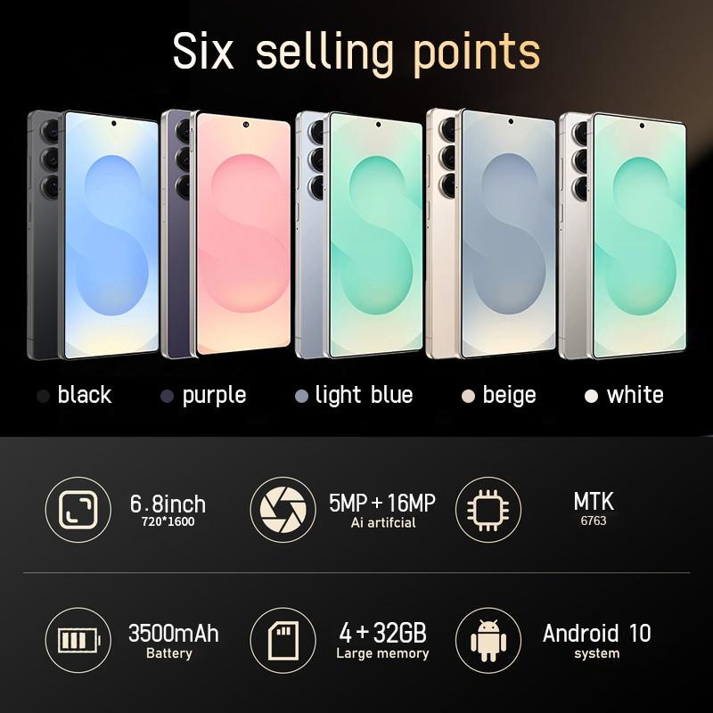 Dual SIM smart phone, 6.8-inch large screen, eight-core processor, 5+16MP high-definition pixels, equipped with hidden stylus, 4GB RAM + 32GB ROM, Cellphone, Cellphone Smartphone Camera