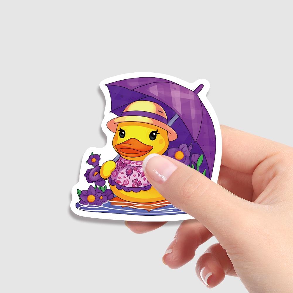 50PCS Little yellow duck Aesthetic Vinyl Stickers Pack for Laptop Water Bottle Phone Case Skateboard Journal Scrapbook DIY Decoration
