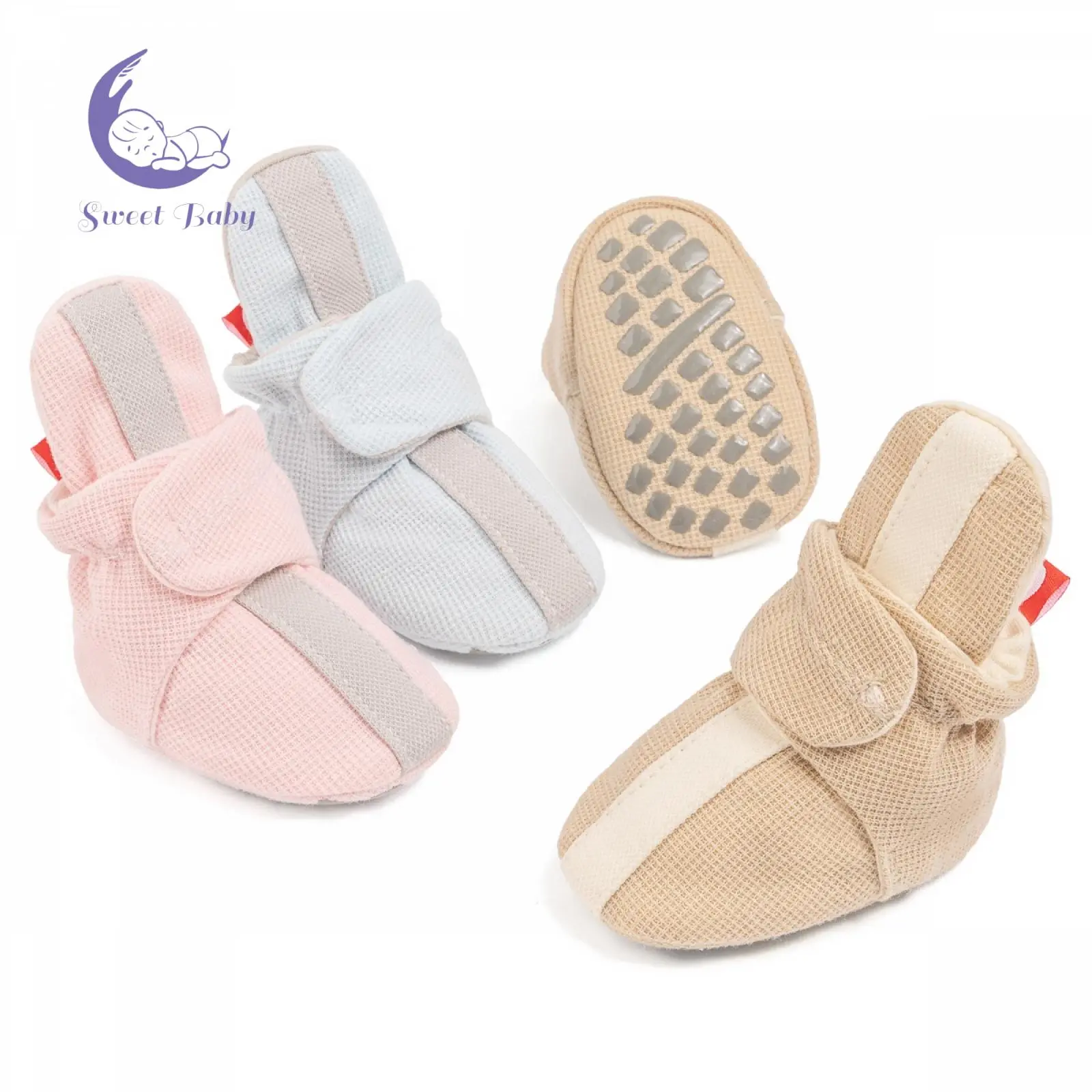 Baby Girl Boys Fleece Booties Winter Cute Non-slip Newborn Ankle Boots