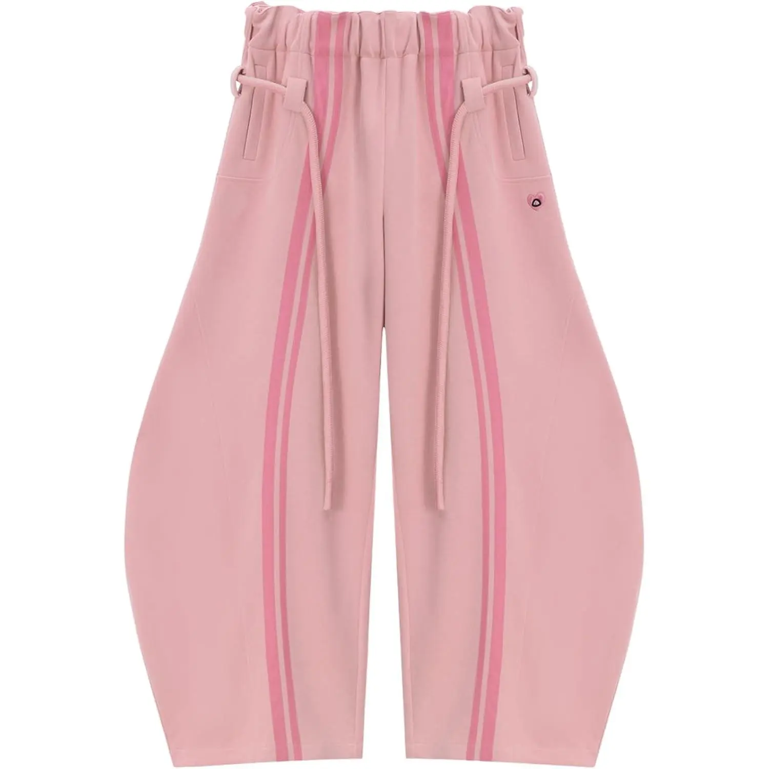 Stripe Super Baggy Sweatpants Oversized Barrel Pants Vintage Wide Leg Elastic Waist Lantern Trouser Unisex