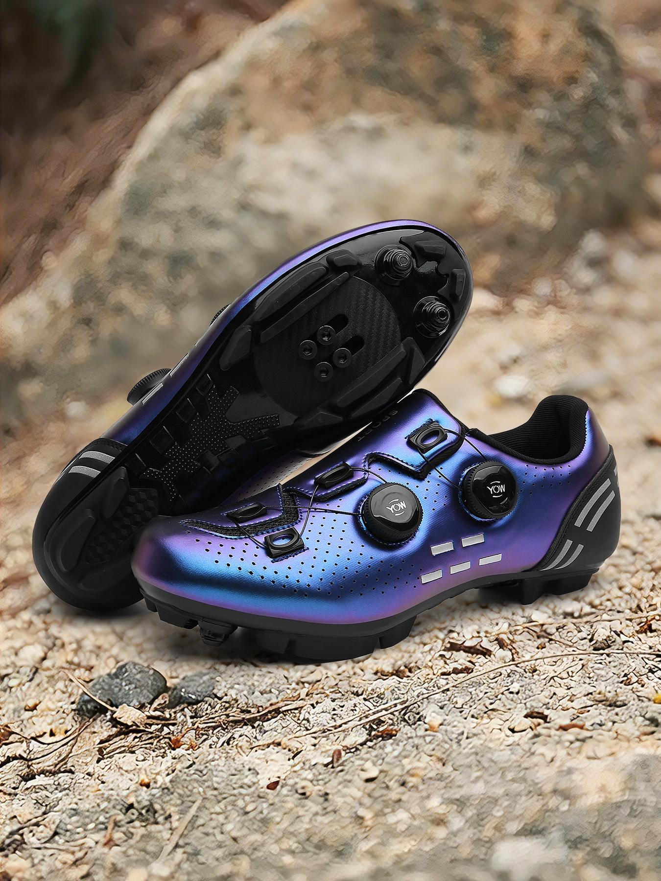 Universal Mountain Bike Shoes, Shock Absorbing Anti-Slip Lock Shoes, Men's and Women's Outdoor Training and Short Ride Shoes