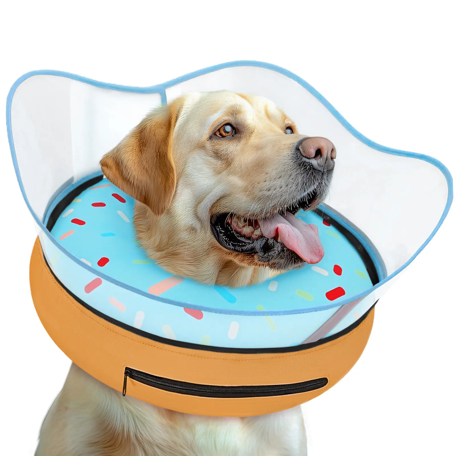Supet Donut Raised Inflatable Dog Recovery Cone Collar