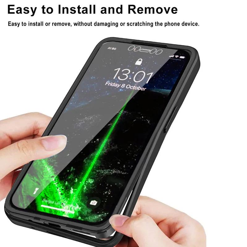 360 Full Body Front+Back Clear Case For iPhone 16 15 14 13 11 12 Pro Max Silicone  Shockproof Cover