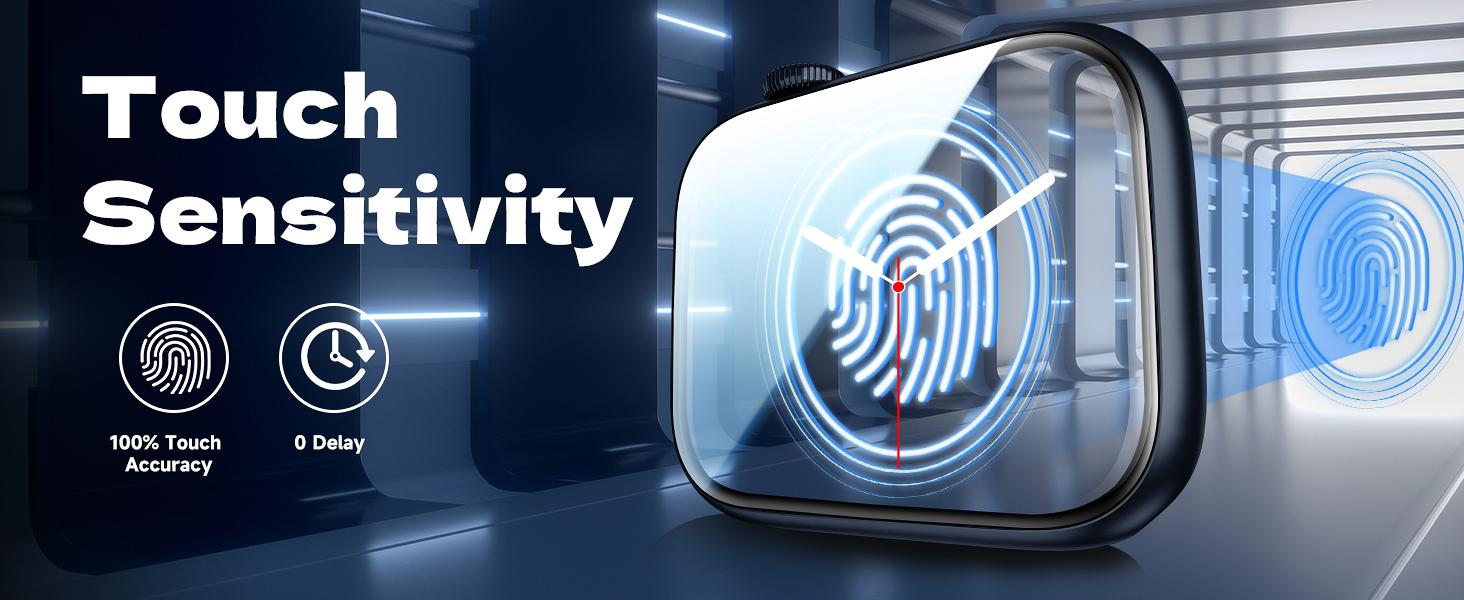 MAGIC JOHN 2 Pack Ceramic Screen Protector for Apple Watch HD Clear Bubble Free Design Anti Shock Full Coverage