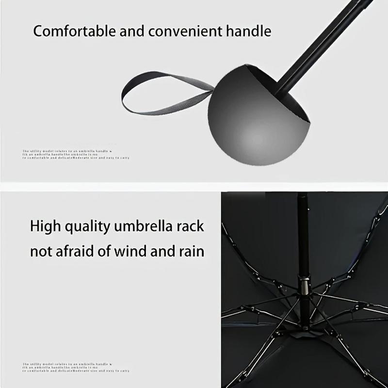 Compact Windproof Folding Umbrella, 1 Count Portable Lightweight Umbrella with Easy-open Quick Mechanism, Rainproof Umbrella for Daily Commute & Outdoor Activities, Valentine's Day Gift, Wind Resistant Umbrella