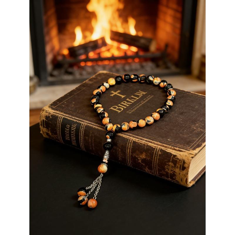 Natural Original Agate Prayer Beads, No Treatment Mala, Meditation Zen Bracelet