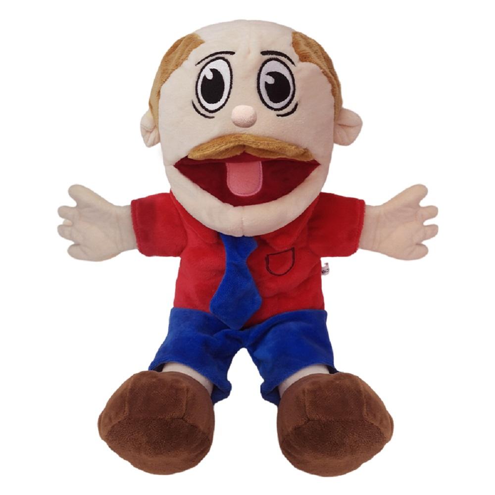 Hot new 1pcs 30/60cm Jeffy Hand Puppet Plush Children Soft Doll Talk Show Party Props Christmas Doll Plush Toys Puppet Kids Gift