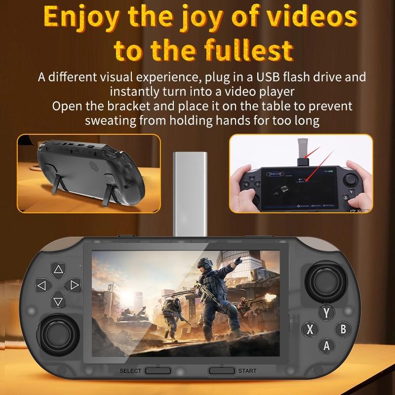 Portable Retro Gaming Console, 4.5 Inch IPS Screen, 2gb Ddr3 Memory, Long Battery Life, OTG Support, Mp4 & E-Book Functionality