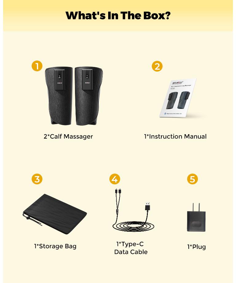 CINCOM Wireless Portable Leg Massager with Calf Airbags, Customizable Modes, Adjustable Intensity Levels - Portable Muscle Massagers, Self Care Products, Women's Relaxation Gifts [SummerVibes]
