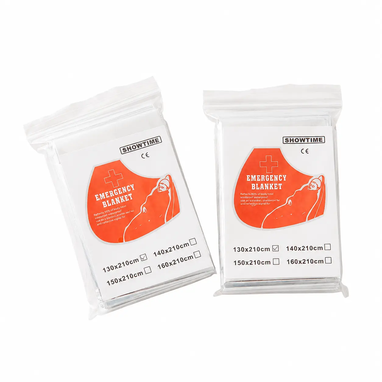 Heavy-Duty 160g Double-Sided Emergency Thermal Blanket with 12-Micron Aluminum Coating for Outdoor Survival, Heat Retention, Sun Protection, and Portable First Aid Use in All Weather Conditions