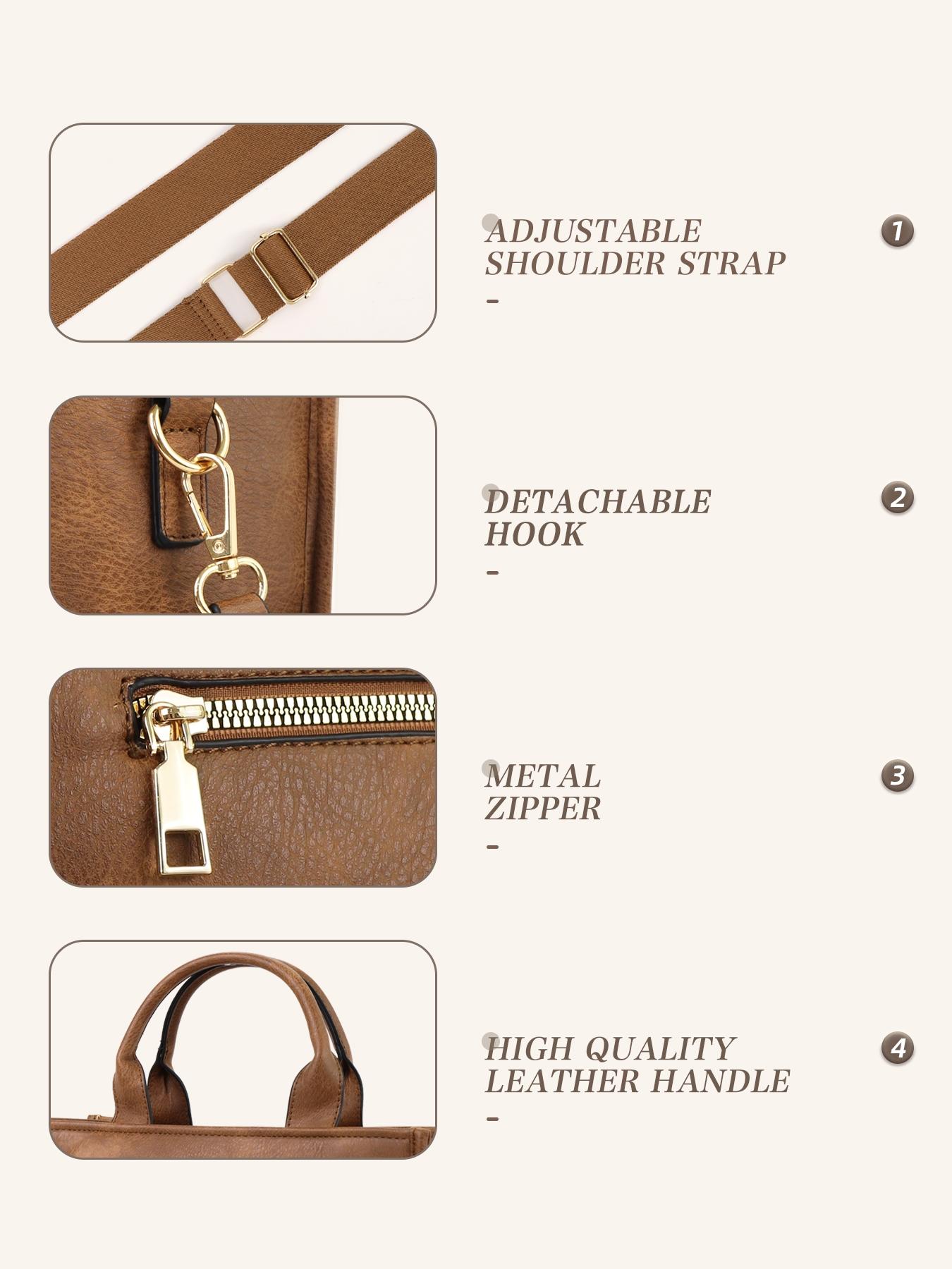 Women's Tote Bag, Fashionable Shoulder Bag for Daily Used, Casual Trendy Versatile High-quality Daily Commuting Bag, Girl Fashionable Bag, PU Tote Satchel, Classic Shoulder Bag