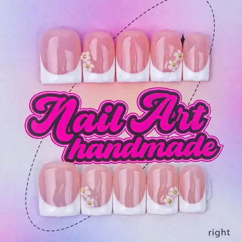 【Black Friday】Delicatething Y2K Style Square False Nails, Handmade French Design, French Tip Designs, XS-S-M-L Sizes, Perfect for Parties, Includes Jelly Glue, Crystal Stick, File #GLOBAL PICKS
