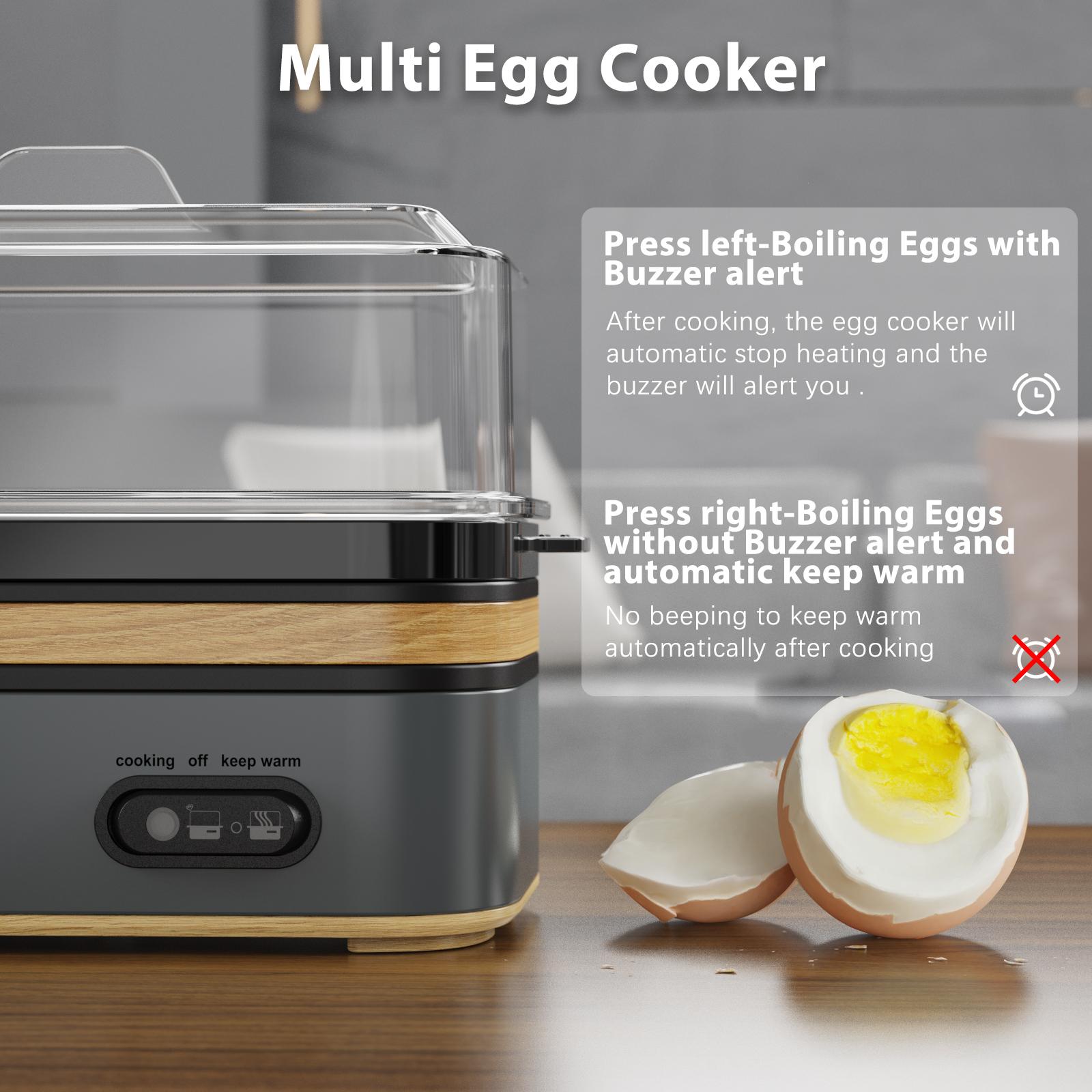 EVOLOOP Rapid Egg Cooker 6 Egg Capacity BPA free Electric Egg Cooker for Hard Boiled Eggs, Poached Eggs, Scrambled Eggs, or Omelets，Easy and Convenient Way to Prepare Delicious Eggs ,outdoor gear Kitchen Appliances