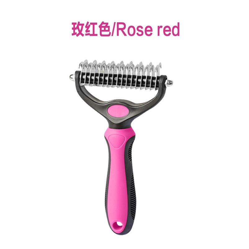 Original Pet Detangling Comb, Dual-Sided Fur Remover Tool, Wide Dog Grooming Brush, Reduces Shedding 95%, Ideal for Long Hair Dogs and Cats