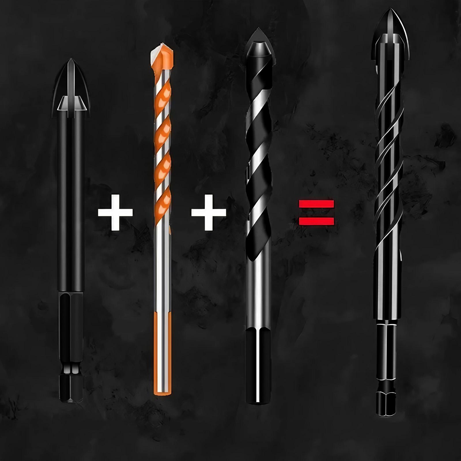 Professional Tile Drill Bit Set, Spiral Drill Bit, Masonry Drill Bit, Multi-Functional Drill Bit Set, Wear-Resistant Drilling Tool, Home Repair Hardware Accessories