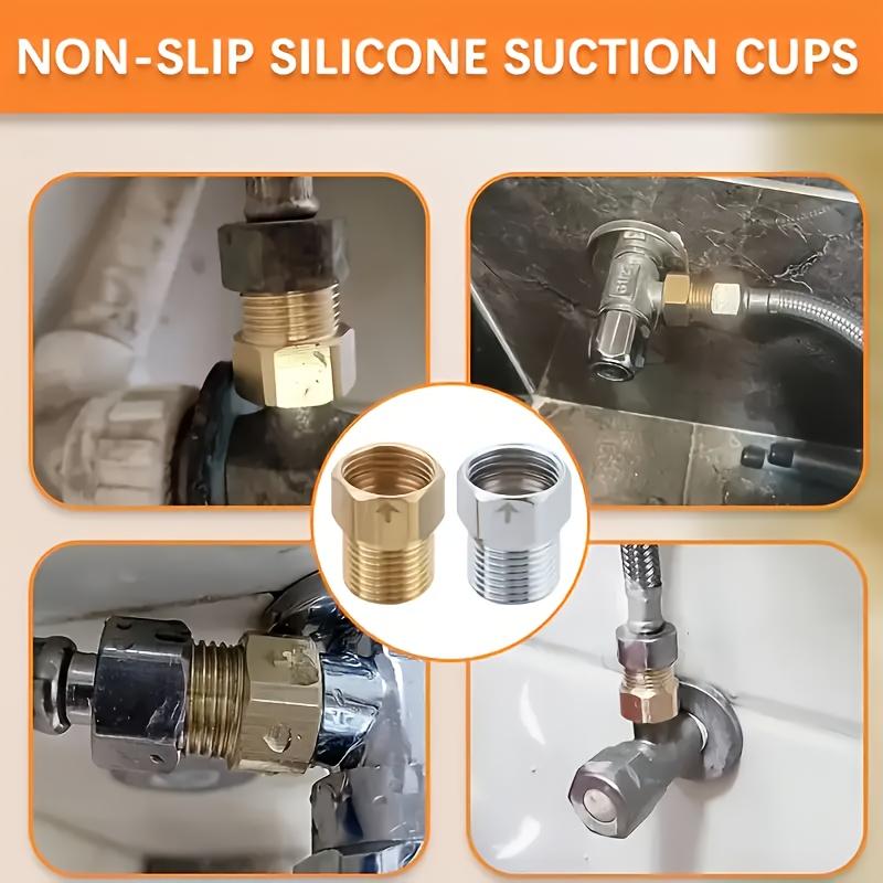 2 pieces of brass stop valve G1/2 internal thread to G1/2 external thread anti-backflow single toilet plug - suitable for kitchen faucets, water towers, water heaters and bathroom pipes RV.