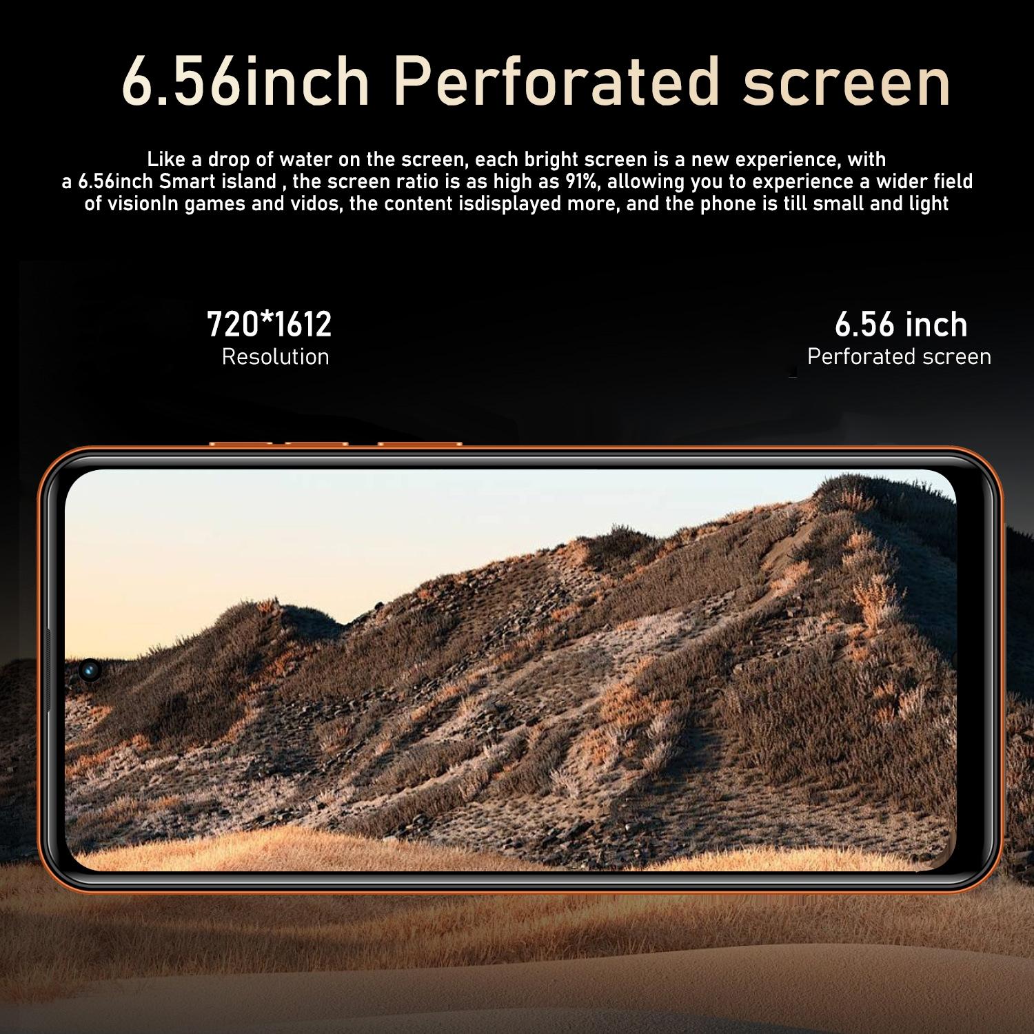 FUFFI-M17 Pro - A stylish Android Mobile Phones with a 6.56-inch large screen, supporting global 4G networks, dual SIM dual standby function, quad-core processor, 3GB RAM, 32GB ROM, metal integrated frame, 3100mAh battery, and Android operating system.