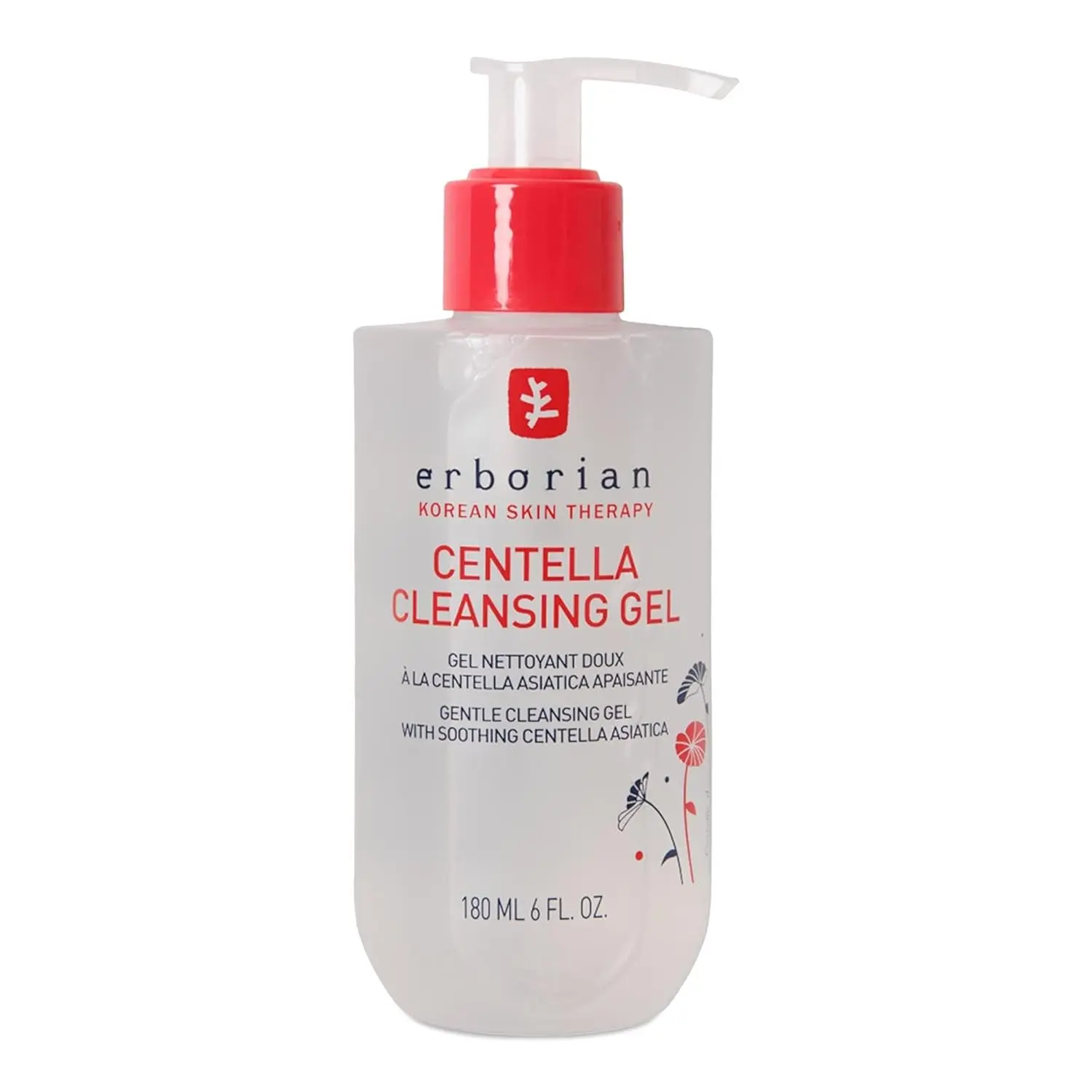Erborian Cleansing Gel, Centella Asiatica Face Wash, Korean Skincare | Soothing, calming, gentle, pore clearing, impurity removal, balancing, hydrating, non-stripping, refreshing, daily use