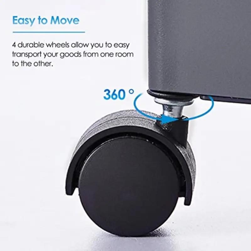 Portable Mobile Storage Trolley - Multi-layer Shelf, Space-saving Practical Trolley for Kitchen, Bathroom, Bedroom and Office, Suitable for Household and Commercial Use, Home Organization, Multi-functional Storage