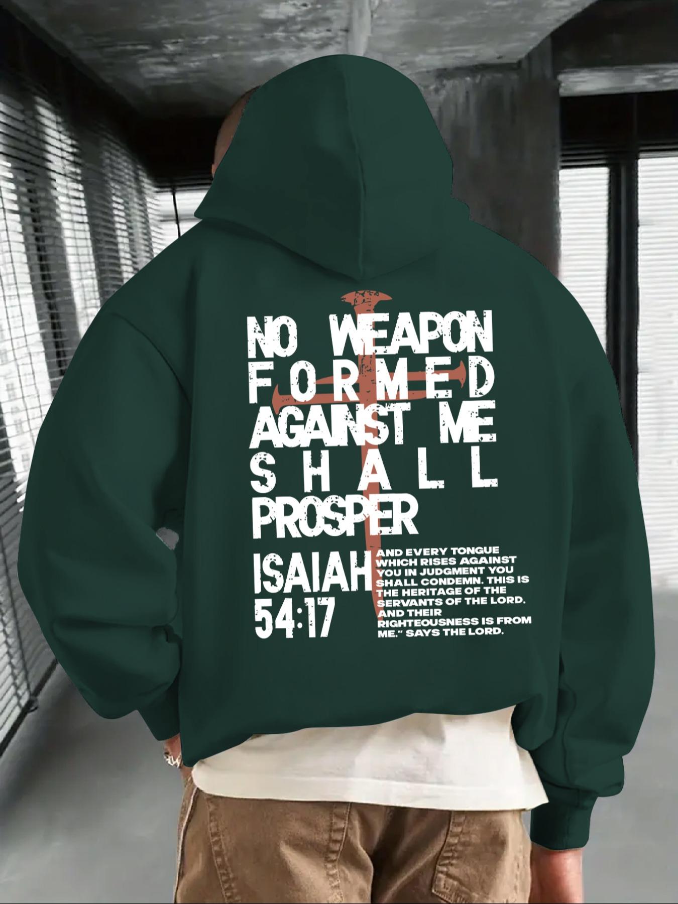 Men's Casual Loose Hooded Sweatshirt with Letter Graphic Print, Thick Fleece Lining, Fall & Winter Fashion, Comfortable Fit