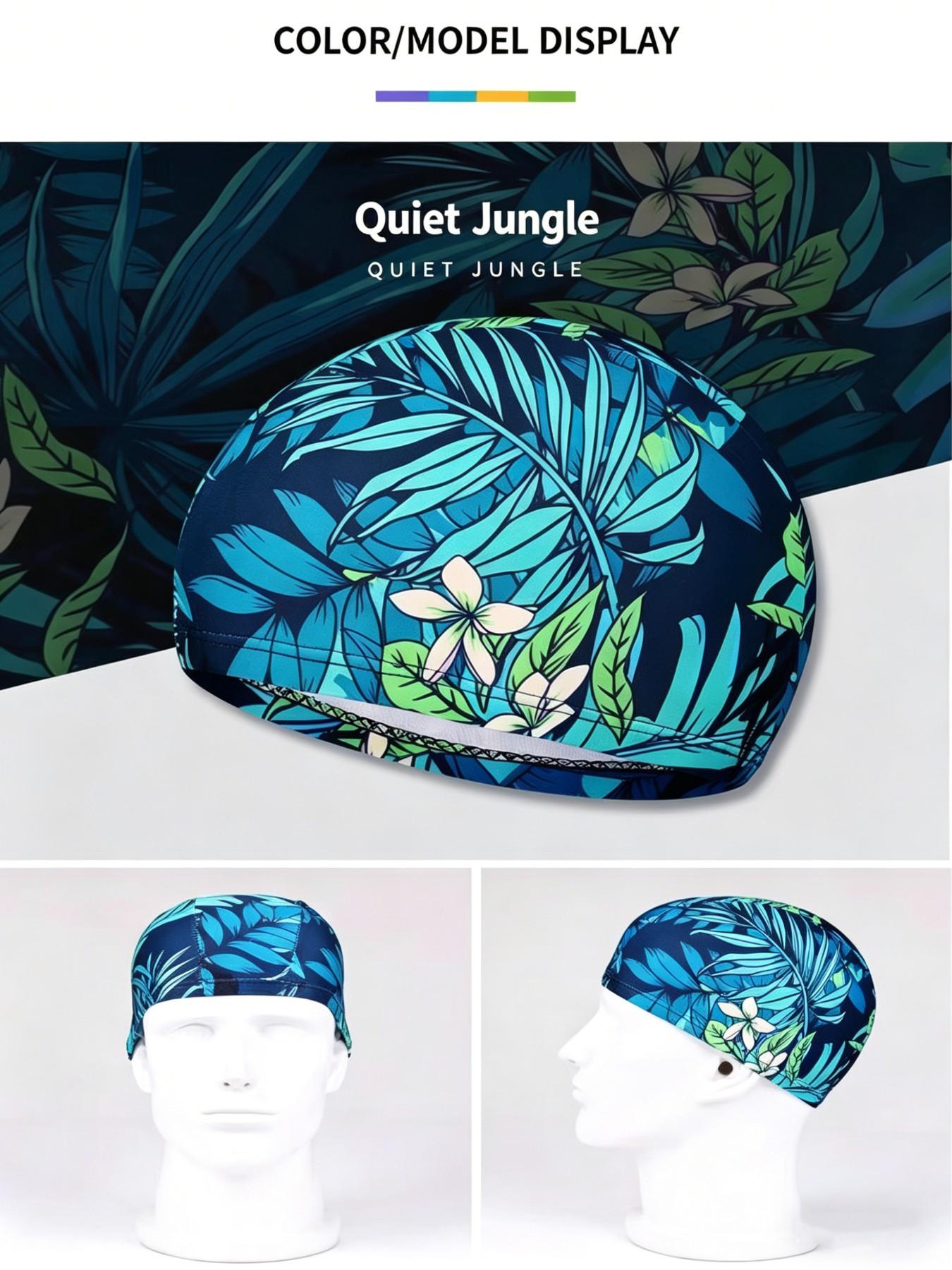 Summer Breathable Swim Cap for Women and Men, Adult Long Hair Swimming Hat, Large Head Circumference, High Elasticity, Comfortable Fit