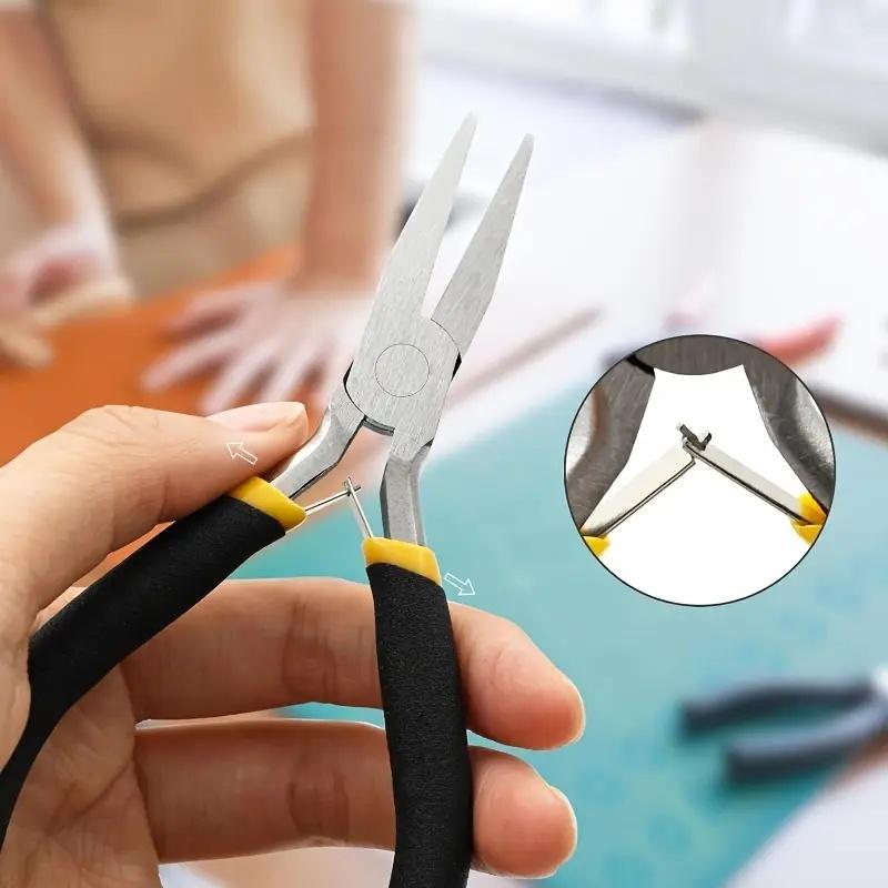8-Piece Portable Pliers Set, Ergonomic Design Multi-Function Repair Tool Kit, Includes 4.5 Inch Mini Bending Pliers, Needle Nose Pliers
