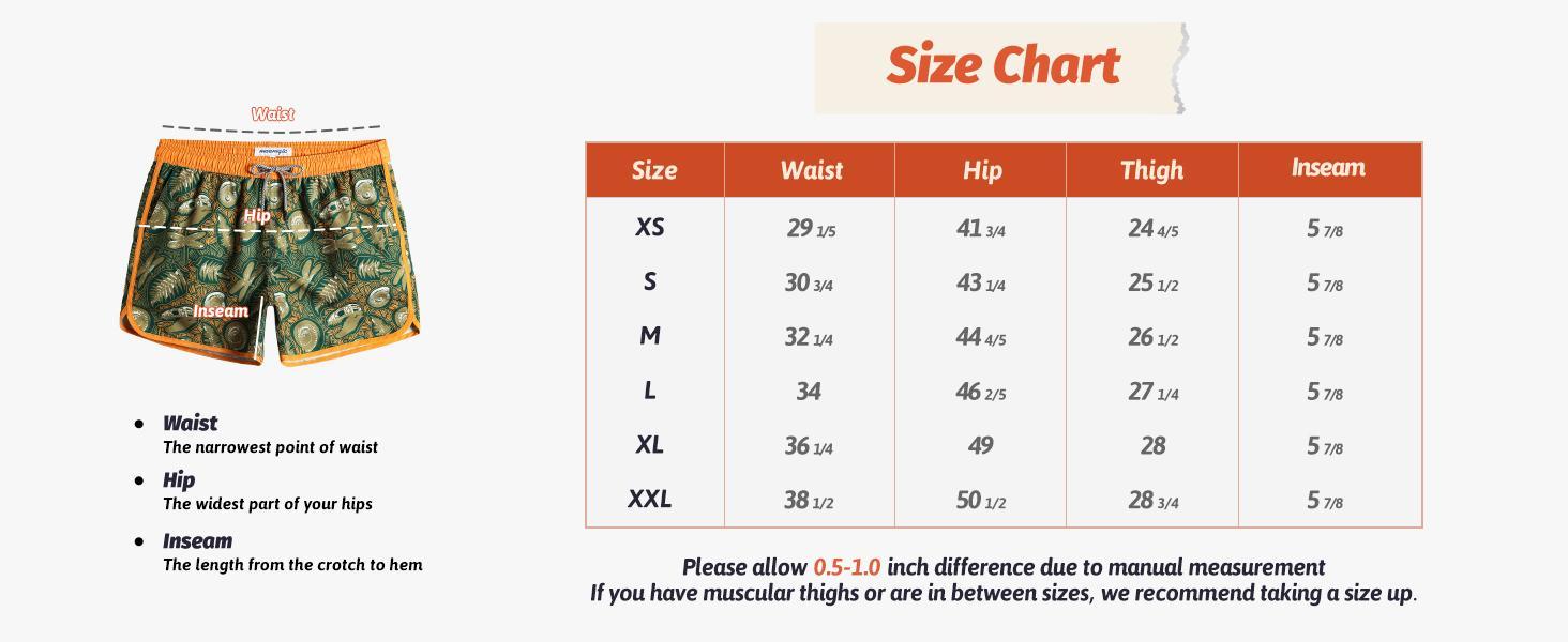 Vintage Dragon Orange 4.5" Swim Trunks - Comfortable Fit, Authentic Design with Classic Dragon Pattern, Elastic Waistband with Drawcord, Pockets Swimming Shorts Men Beach