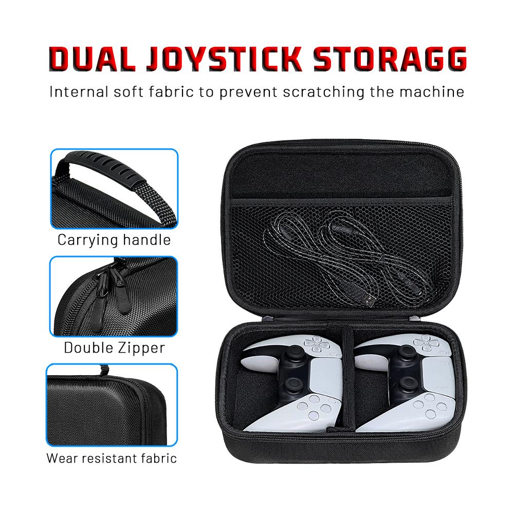 Dual Handle Case for Ps5/ps4/ps3/switch Pro/xbox Series/xbox One Controllers, Portable Travel Storage Bag, Gaming Accessories