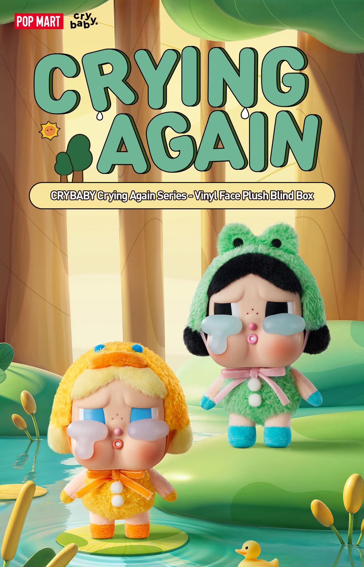 POP MART CRYBABY Crying Again Series-Vinyl Face Plush Blind Box, Mystery Box POP MART CRYBABY Crying Again Series-Vinyl Face Plush Blind Box, Mystery Box