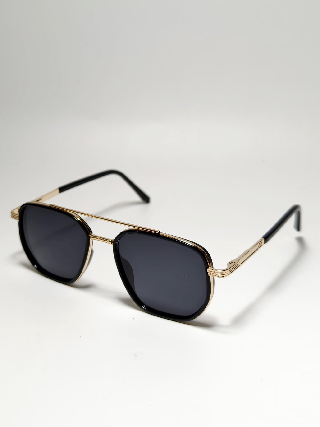 Men's Polarized Glasses, Vintage Square Frame, Anti-Wind & Sand, Sporty Style, All Seasons, PC Material, Ditsy Floral Pattern