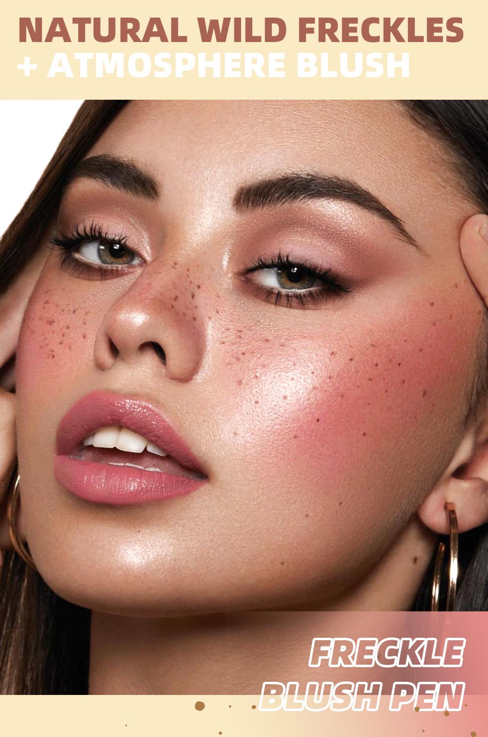 4 Shades Double Sided Freckle And Blush Makeup Pen With Smooth Application Natural Pigment Long Lasting Waterproof Sweatproof