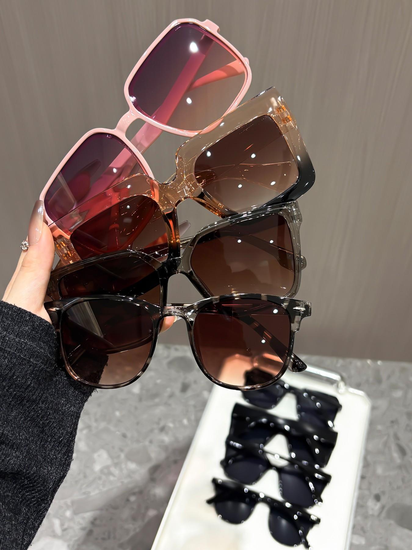 Elegant Multi-Colored Women's Lightweight Durable Sunglasses for Beach Parties, Perfect for Music Festivals, Stylish UV Protection Eyewear