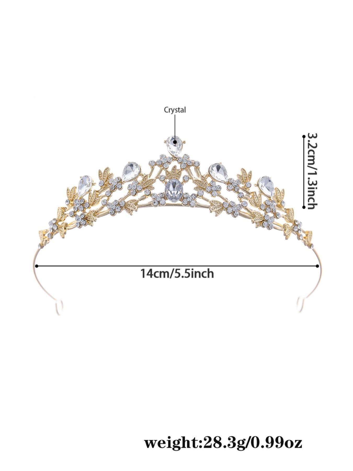 Women's Colorful Crystal Headpiece Set, Rhinestone Bride Crown with /blue/ Gemstones, Elegant Wedding Hair Accessory