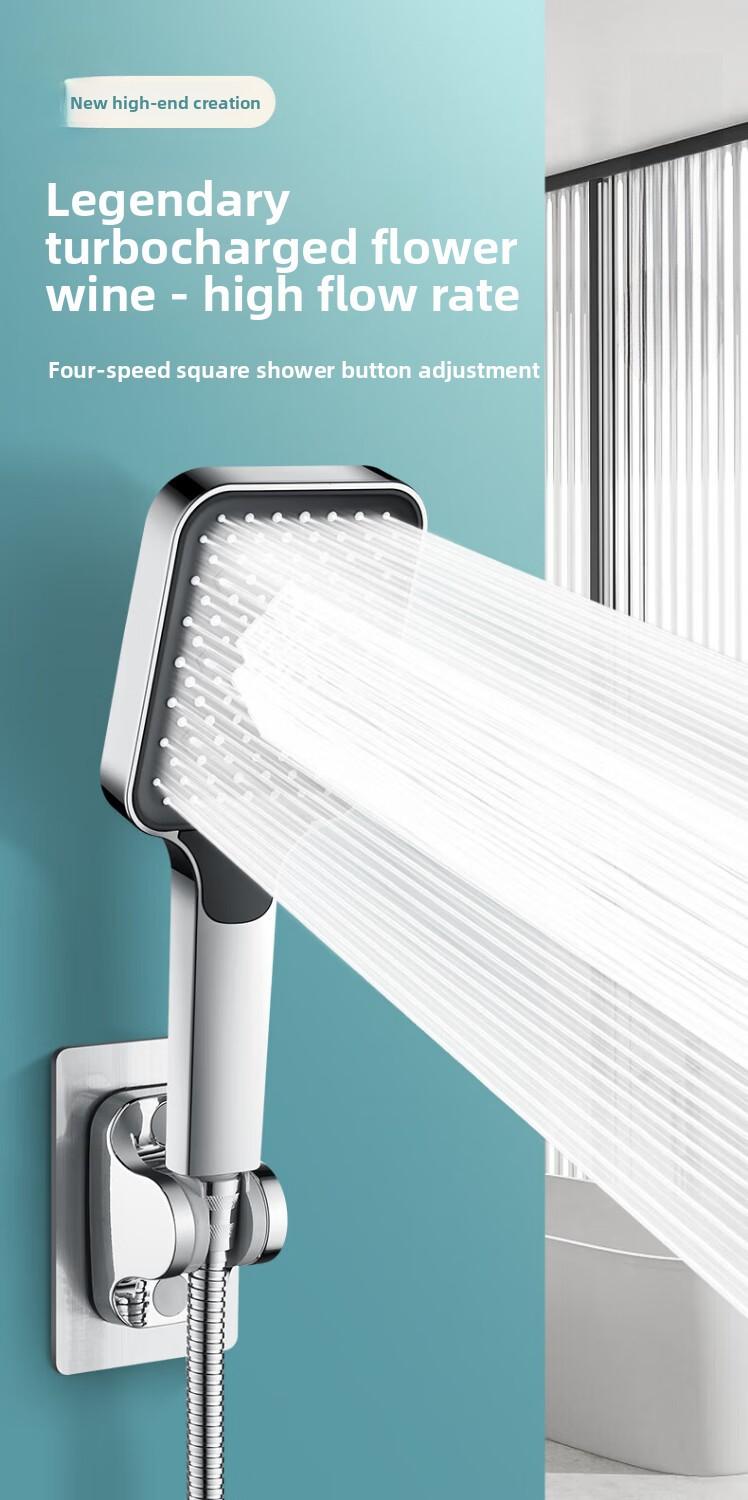 High-pressure shower head, pressurized shower set, bathroom shower spray, high-pressure single-head shower head