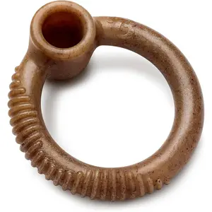 Benebone Ring Durable Dog Chew Toy for Aggressive Chewers, Real Bacon, Made in USA, Medium