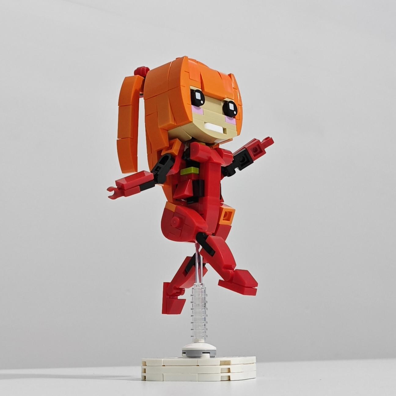 199PCS Cute Anime Style Twin Tail Girl Building Blocks Set, Durable ABS Plastic, DIY Easy Assembly Brick Toy, Cute Girl Character Model, Desk Display Collectible Ornament, Home Bedroom Office Decor, Birthday Gift, Christmas Gift, New Year Gift