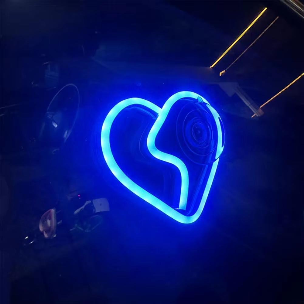 Universal LED Car Window Lights Auto Interior Decoration Atmosphere Lamps Love/Star/Lightning Neon Lights with Remote Control Led Ambient Light