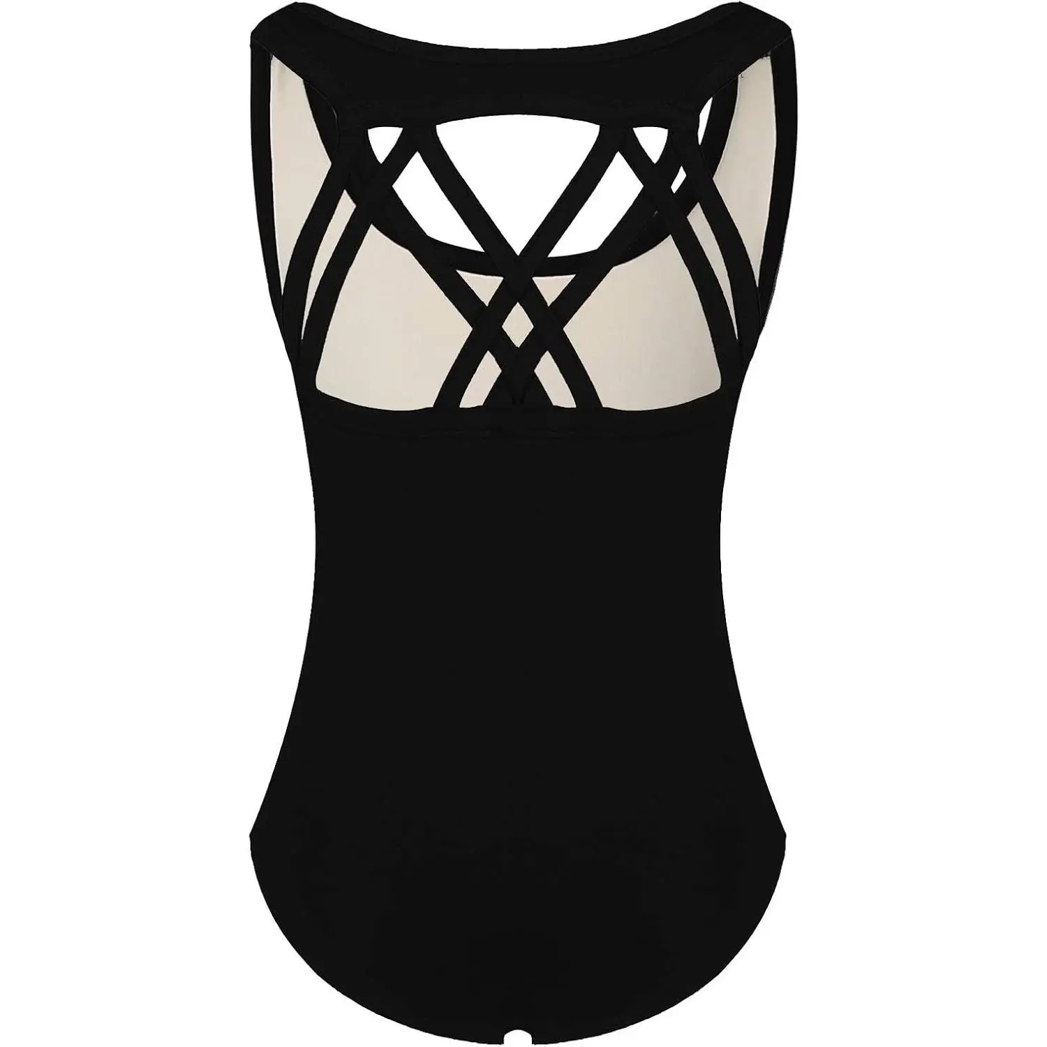 Girls Sleeveless Ballet Gymnastics Leotards - Kids Athletic Crisscross Back Dancewear Unitards