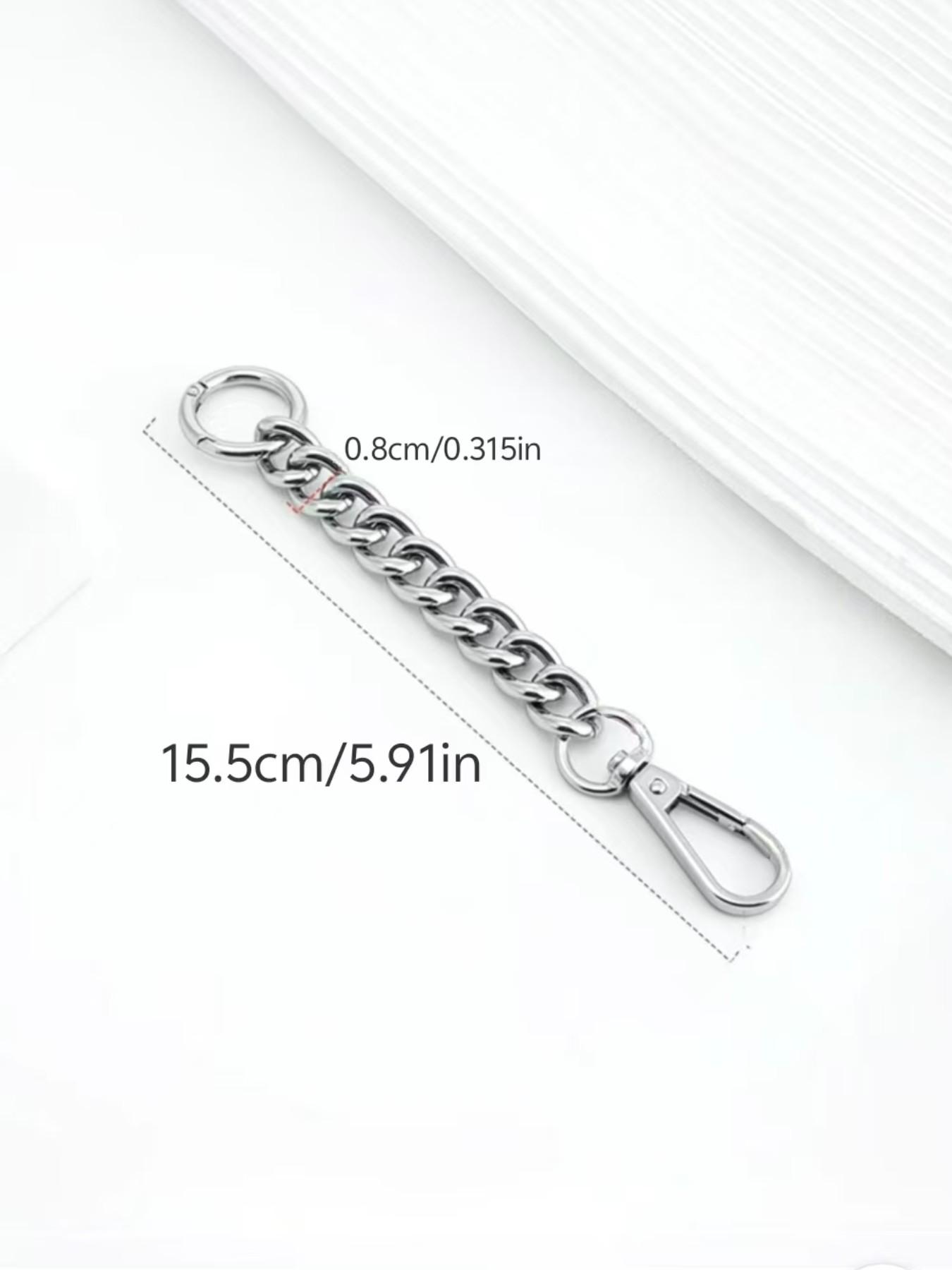 1pcs Metal Wallet with Extender, Adjustable Buckle, Women's DIY Handbag Accessory, Casual Asymmetrical Design, All Seasons